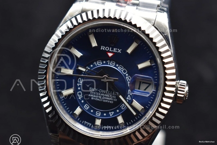 A23J Blue Noob SS on SS Jubilee Dial 1111 Best Affordable Edition Bracelet Skydweller 0425